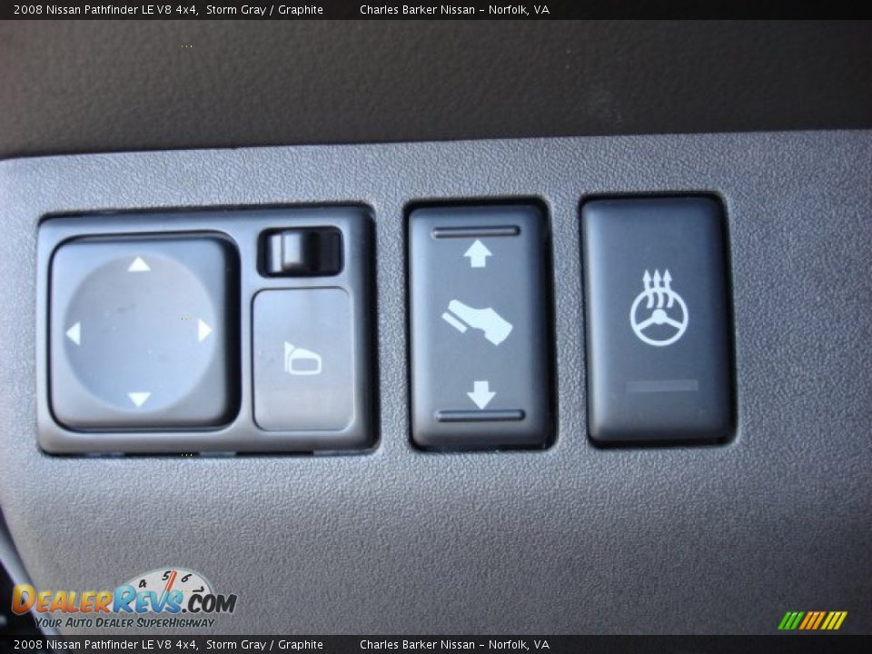 2008 Nissan Pathfinder LE V8 4x4 Storm Gray / Graphite Photo #11