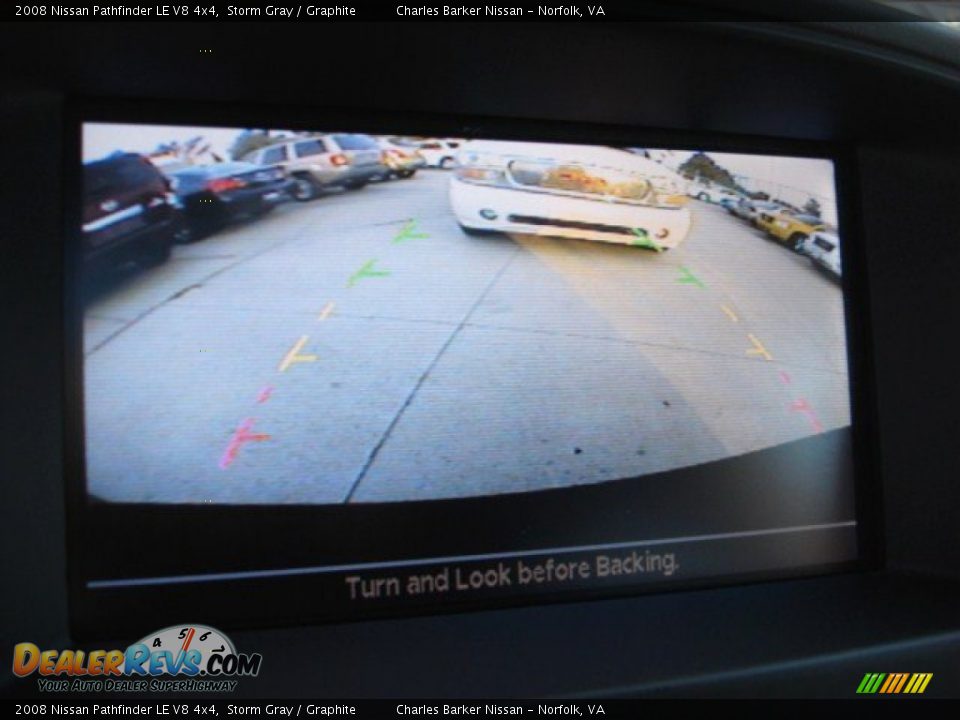 2008 Nissan Pathfinder LE V8 4x4 Storm Gray / Graphite Photo #14