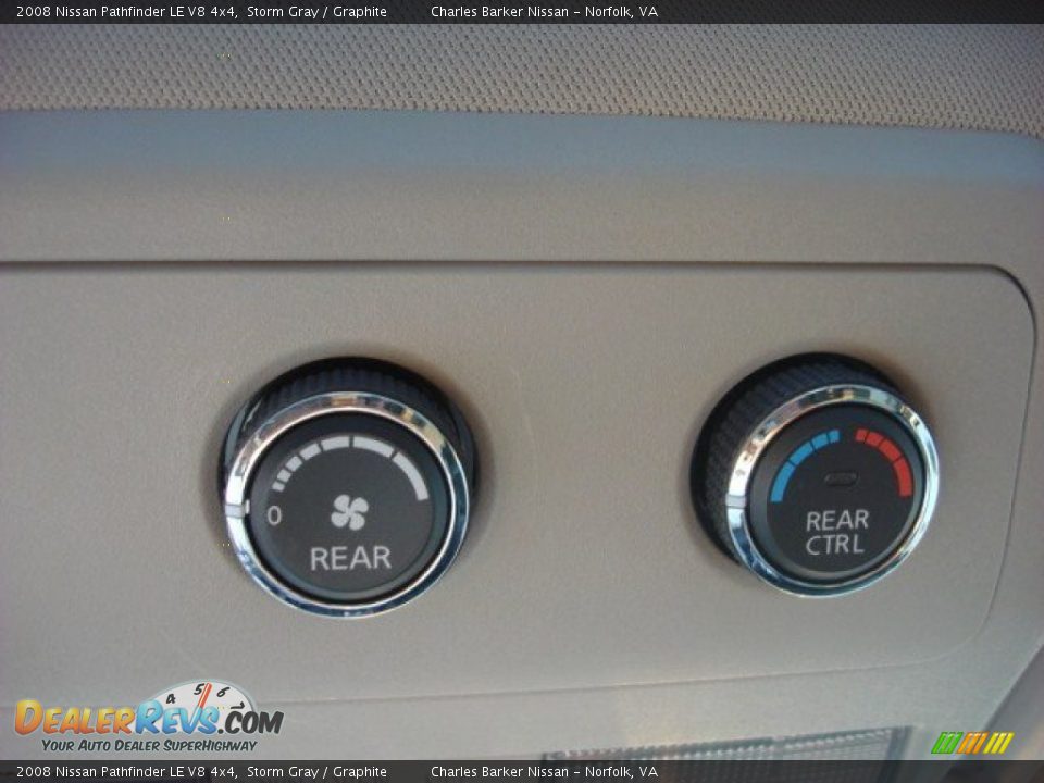 2008 Nissan Pathfinder LE V8 4x4 Storm Gray / Graphite Photo #18