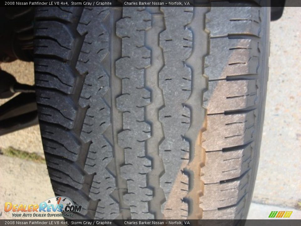 2008 Nissan Pathfinder LE V8 4x4 Storm Gray / Graphite Photo #19