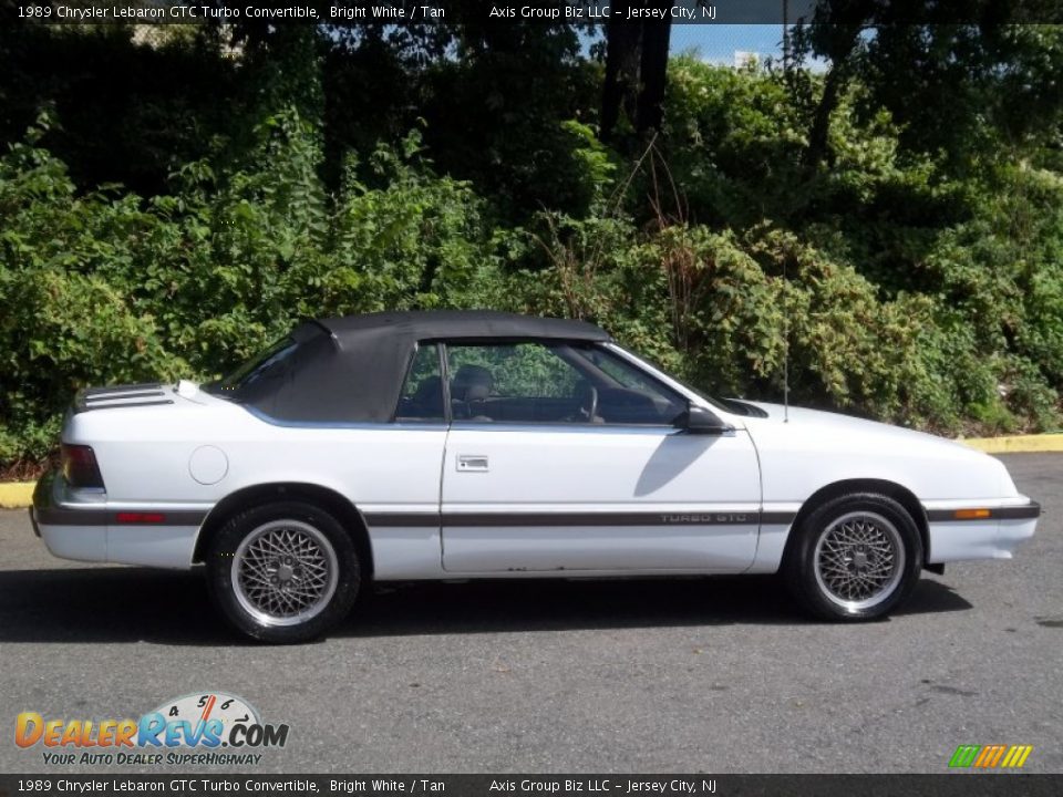 Bright White 1989 Chrysler Lebaron GTC Turbo Convertible Photo #5