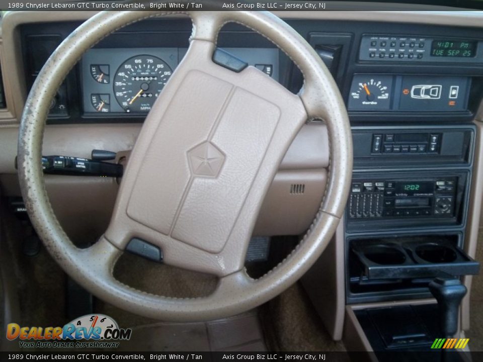 1989 Chrysler Lebaron GTC Turbo Convertible Steering Wheel Photo #7