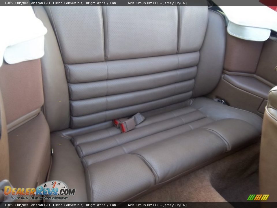 Tan Interior - 1989 Chrysler Lebaron GTC Turbo Convertible Photo #17