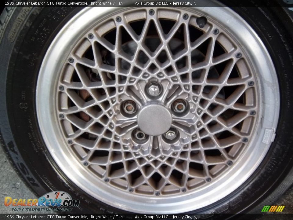 1989 Chrysler Lebaron GTC Turbo Convertible Wheel Photo #19