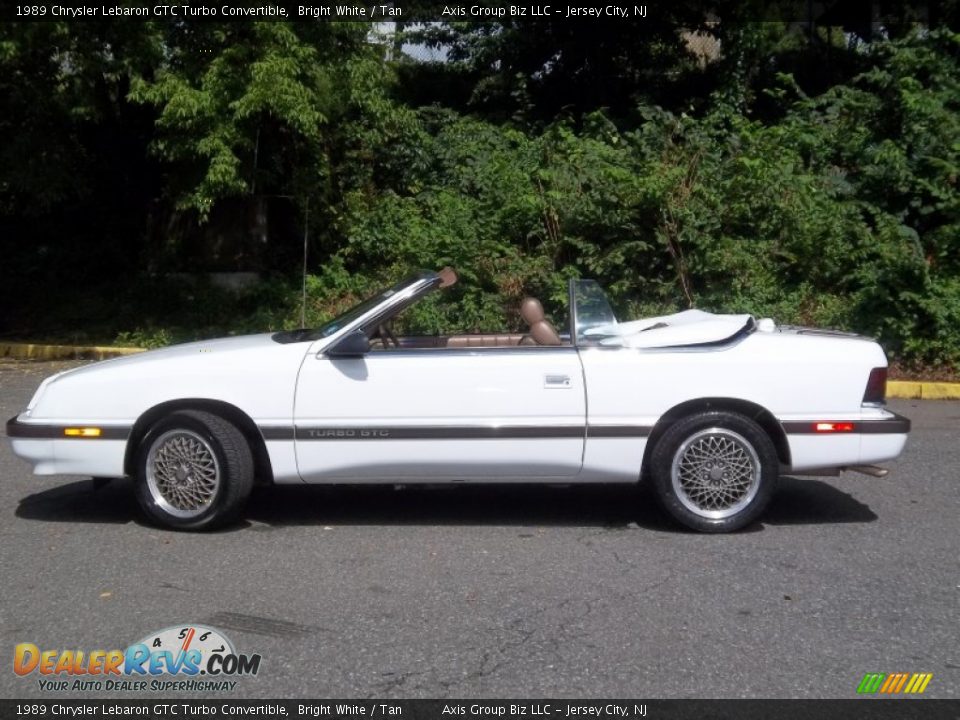 Bright White 1989 Chrysler Lebaron GTC Turbo Convertible Photo #27