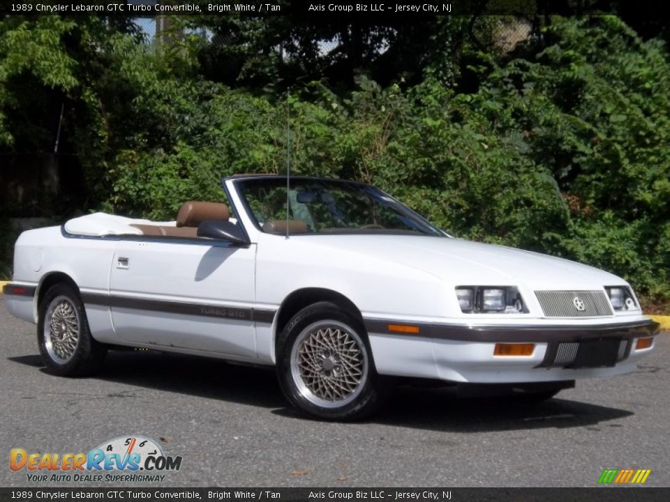 Bright White 1989 Chrysler Lebaron GTC Turbo Convertible Photo #30