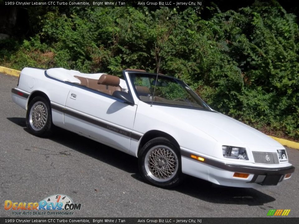 Bright White 1989 Chrysler Lebaron GTC Turbo Convertible Photo #31
