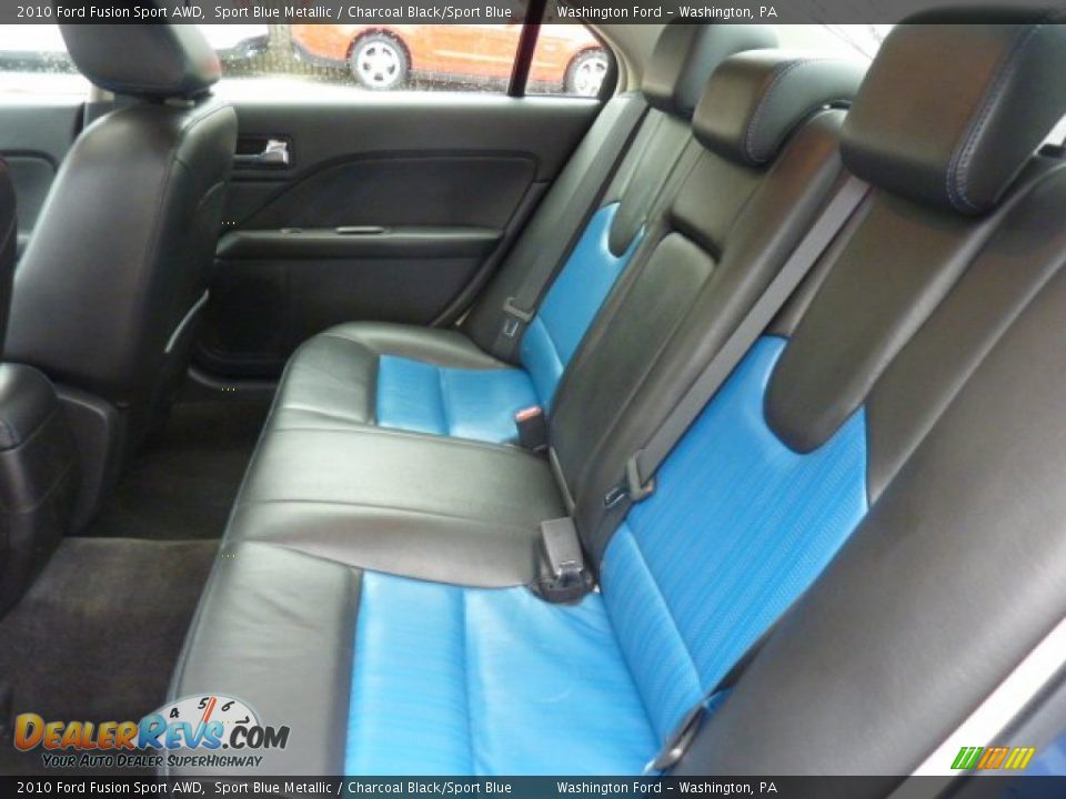 Charcoal Black Sport Blue Interior 2010 Ford Fusion Sport