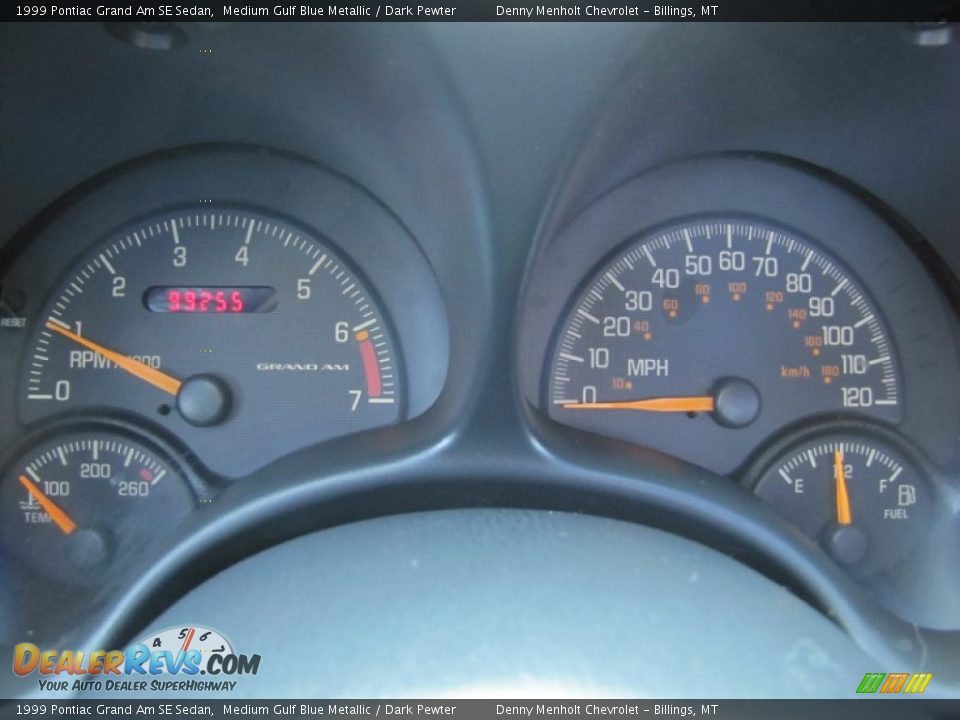 1999 Pontiac Grand Am SE Sedan Gauges Photo #5