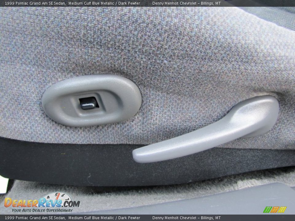 1999 Pontiac Grand Am SE Sedan Medium Gulf Blue Metallic / Dark Pewter Photo #8