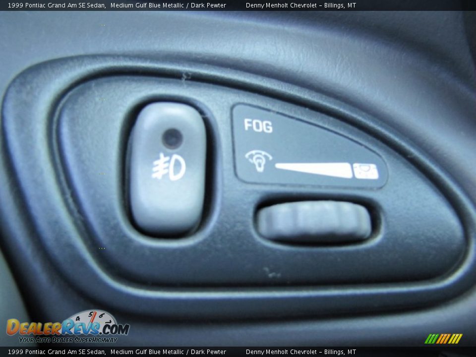 1999 Pontiac Grand Am SE Sedan Medium Gulf Blue Metallic / Dark Pewter Photo #10