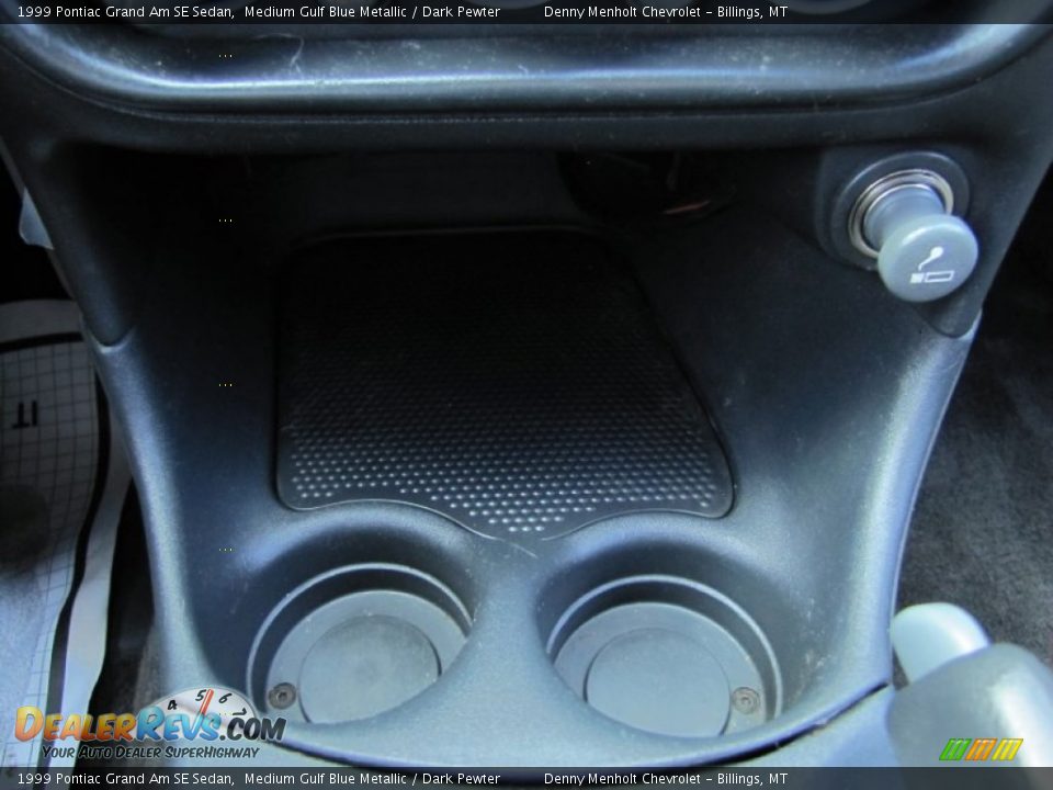 1999 Pontiac Grand Am SE Sedan Medium Gulf Blue Metallic / Dark Pewter Photo #15