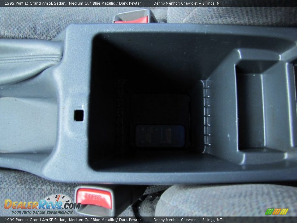 1999 Pontiac Grand Am SE Sedan Medium Gulf Blue Metallic / Dark Pewter Photo #18