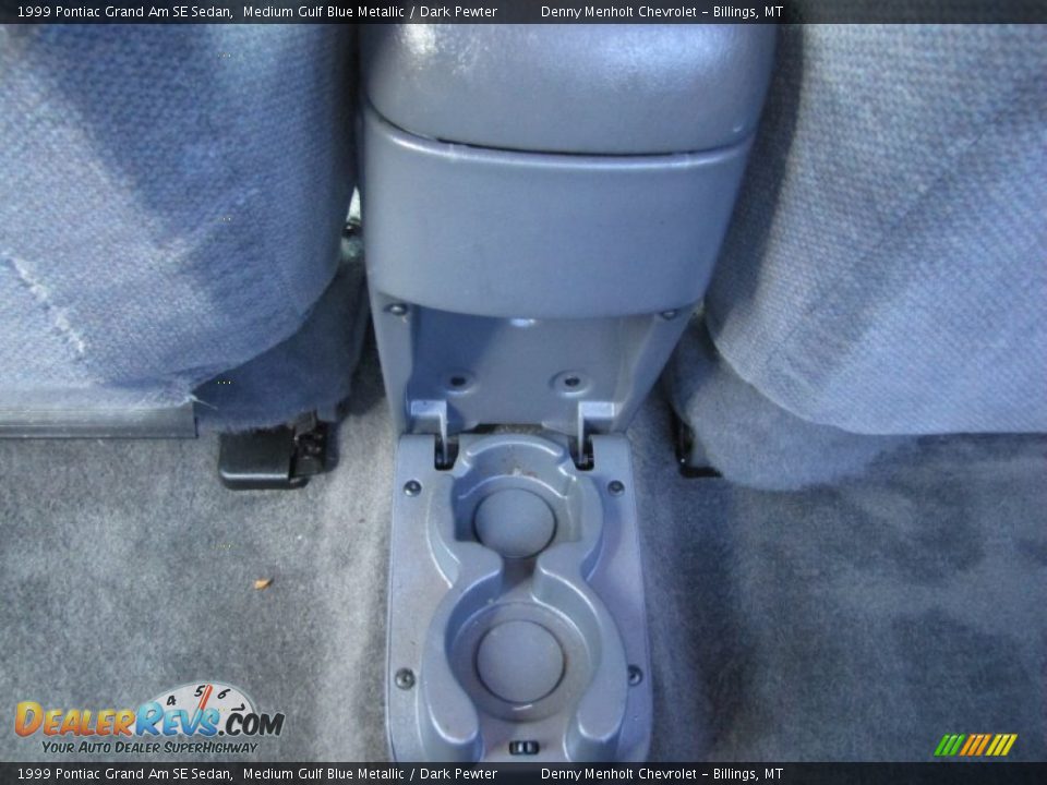 1999 Pontiac Grand Am SE Sedan Medium Gulf Blue Metallic / Dark Pewter Photo #20