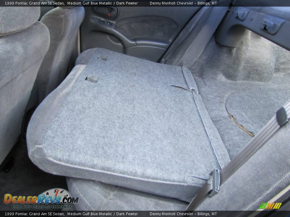 1999 Pontiac Grand Am SE Sedan Medium Gulf Blue Metallic / Dark Pewter Photo #22