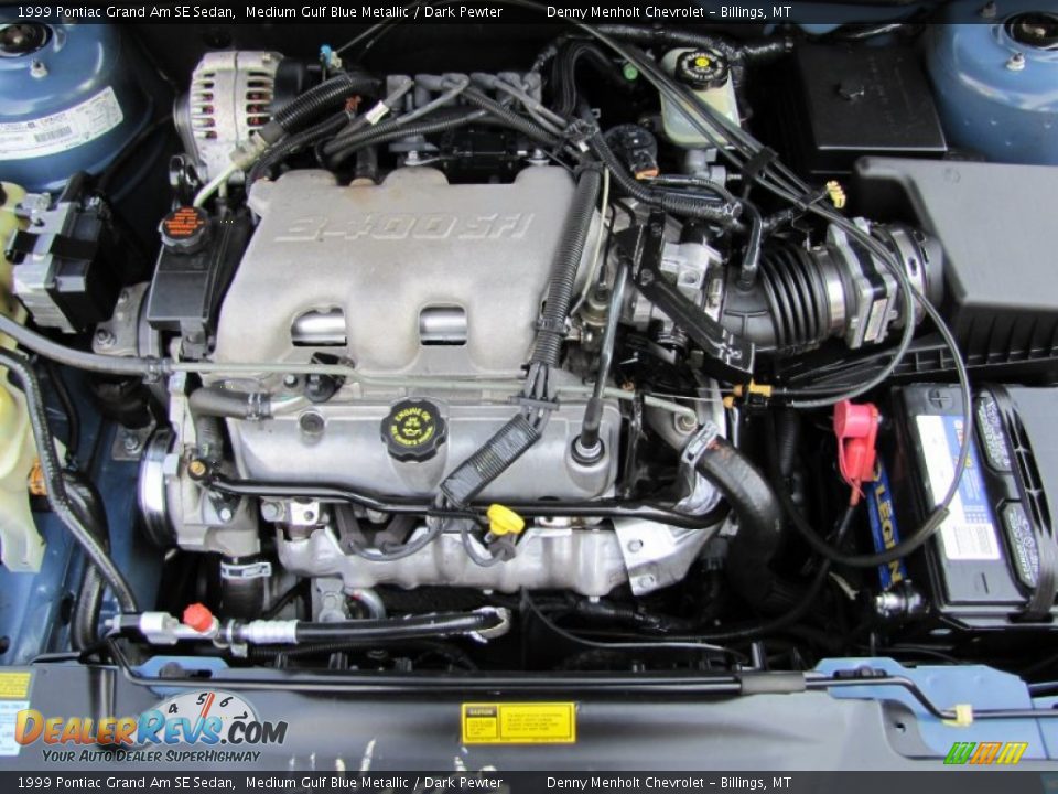 1999 Pontiac Grand Am SE Sedan 3.4 Liter OHV 12-Valve V6 Engine Photo #31