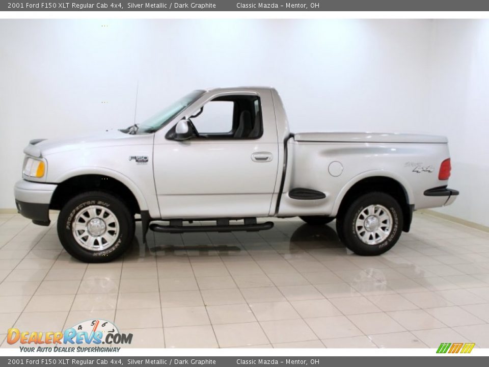 Silver Metallic 2001 Ford F150 XLT Regular Cab 4x4 Photo #4