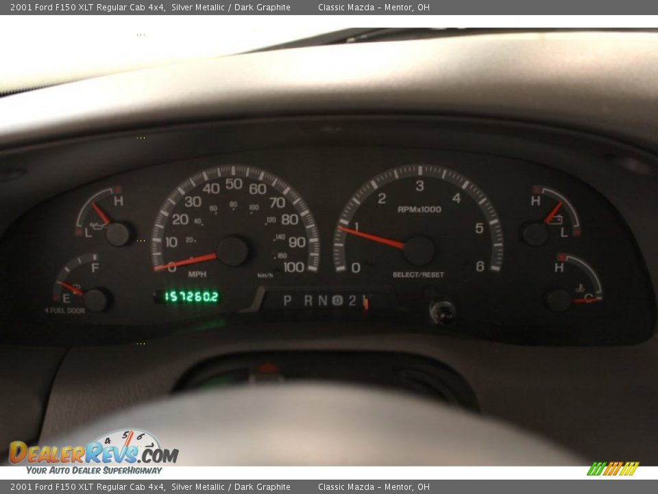 2001 Ford F150 XLT Regular Cab 4x4 Gauges Photo #7