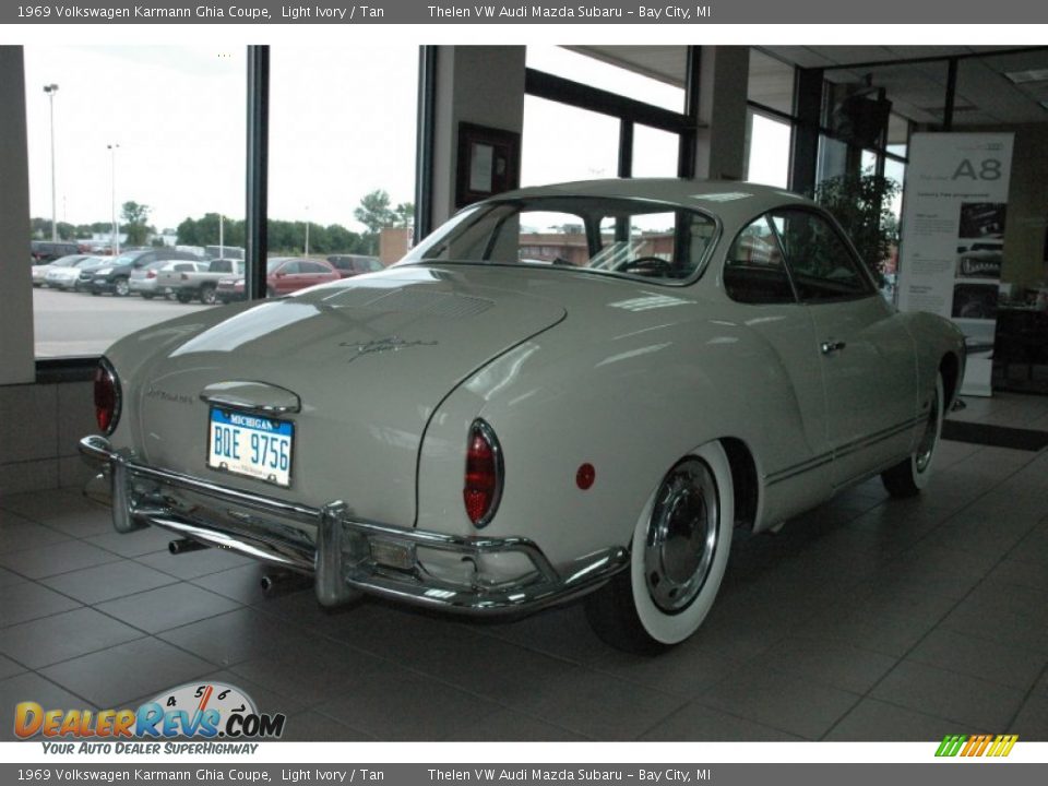 1969 Volkswagen Karmann Ghia Coupe Light Ivory / Tan Photo #4