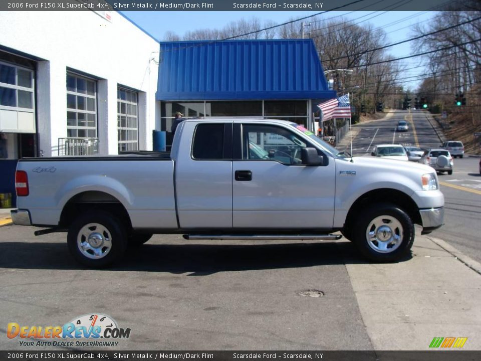2006 Ford F150 XL SuperCab 4x4 Silver Metallic / Medium/Dark Flint Photo #4