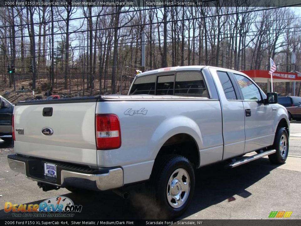 2006 Ford F150 XL SuperCab 4x4 Silver Metallic / Medium/Dark Flint Photo #5