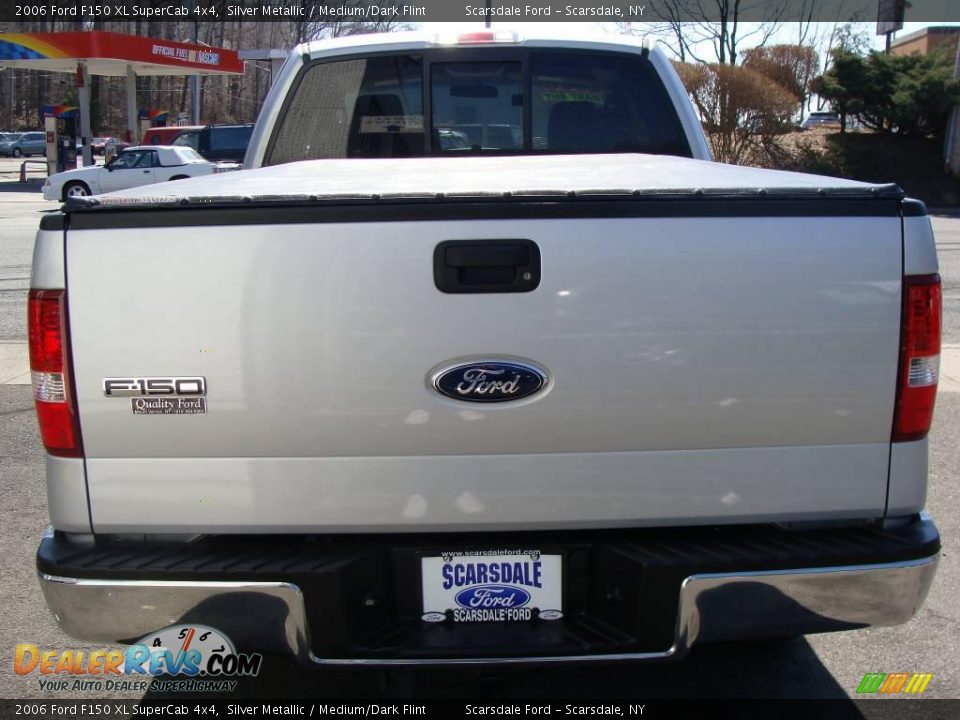 2006 Ford F150 XL SuperCab 4x4 Silver Metallic / Medium/Dark Flint Photo #6