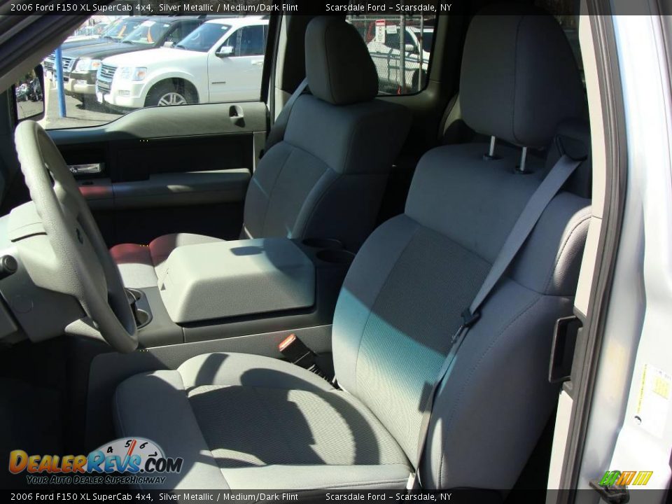 2006 Ford F150 XL SuperCab 4x4 Silver Metallic / Medium/Dark Flint Photo #14
