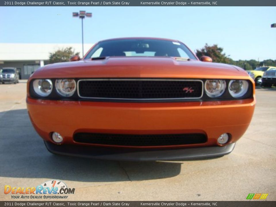 2011 Dodge Challenger R/T Classic Toxic Orange Pearl / Dark Slate Gray Photo #8