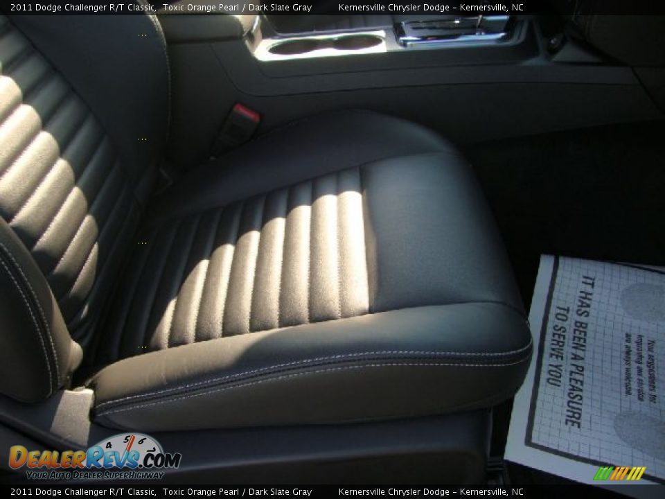 2011 Dodge Challenger R/T Classic Toxic Orange Pearl / Dark Slate Gray Photo #17
