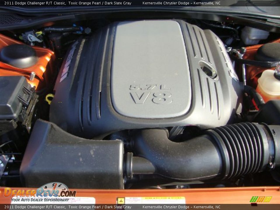 2011 Dodge Challenger R/T Classic Toxic Orange Pearl / Dark Slate Gray Photo #32