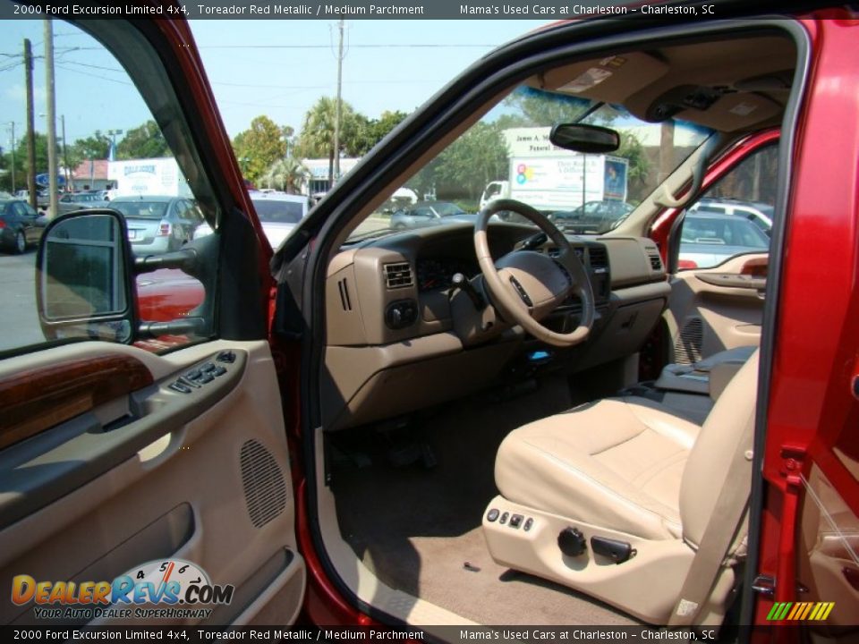 2000 Ford Excursion Limited 4x4 Toreador Red Metallic / Medium Parchment Photo #9