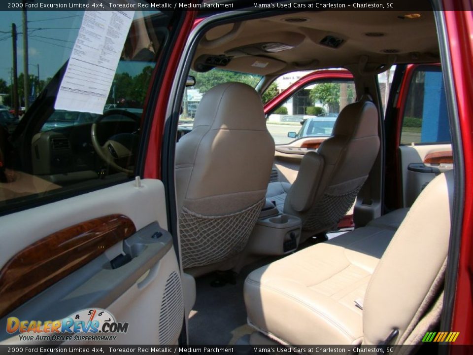 2000 Ford Excursion Limited 4x4 Toreador Red Metallic / Medium Parchment Photo #12