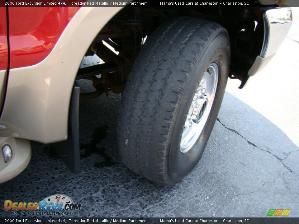 2000 Ford Excursion Limited 4x4 Toreador Red Metallic / Medium Parchment Photo #29