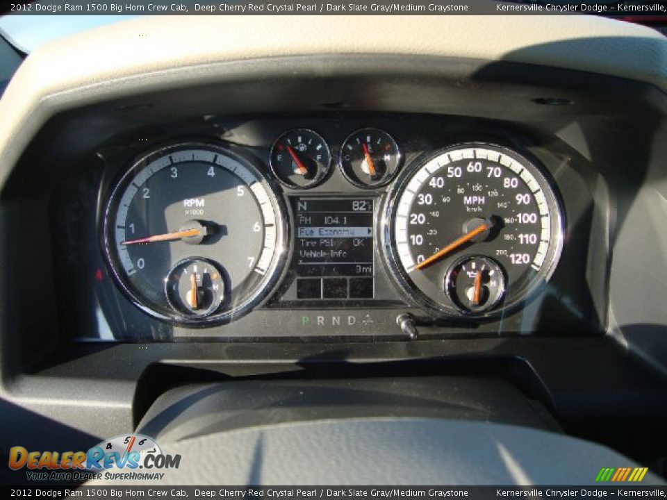 2012 Dodge Ram 1500 Big Horn Crew Cab Gauges Photo #10