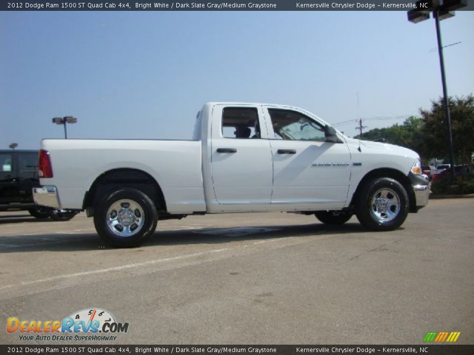 2012 Dodge Ram 1500 ST Quad Cab 4x4 Bright White / Dark Slate Gray/Medium Graystone Photo #6