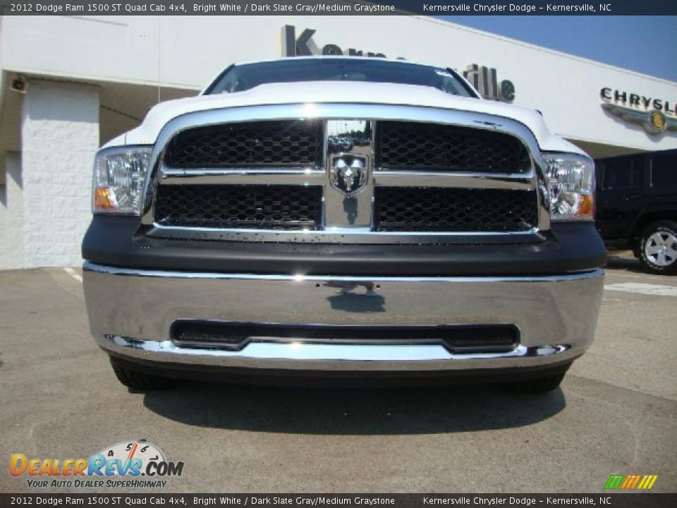 2012 Dodge Ram 1500 ST Quad Cab 4x4 Bright White / Dark Slate Gray/Medium Graystone Photo #8