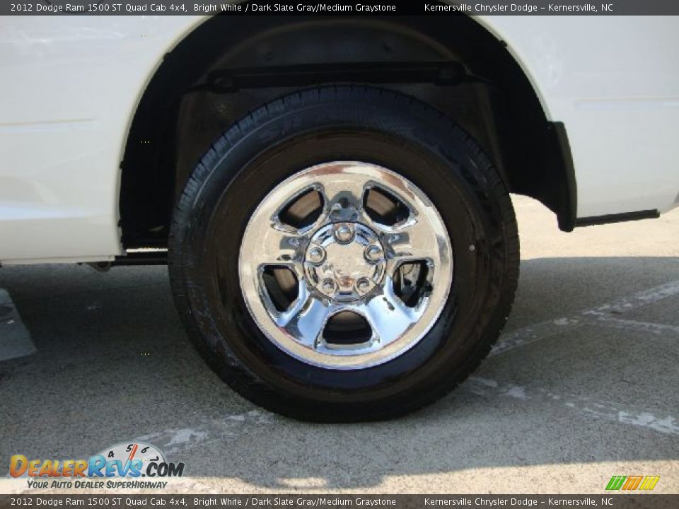 2012 Dodge Ram 1500 ST Quad Cab 4x4 Bright White / Dark Slate Gray/Medium Graystone Photo #16