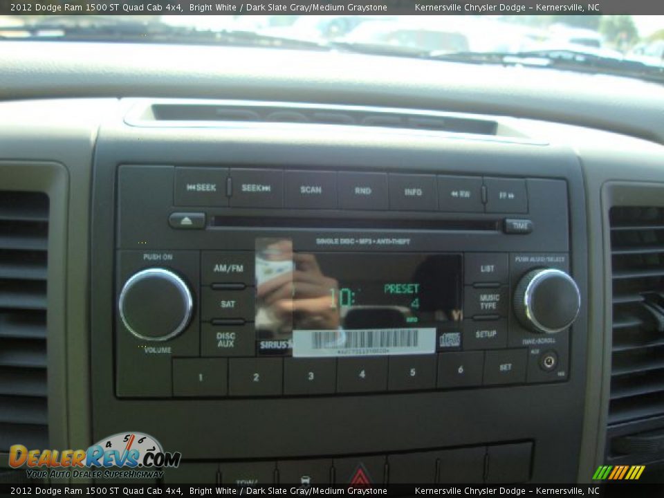 2012 Dodge Ram 1500 ST Quad Cab 4x4 Bright White / Dark Slate Gray/Medium Graystone Photo #19