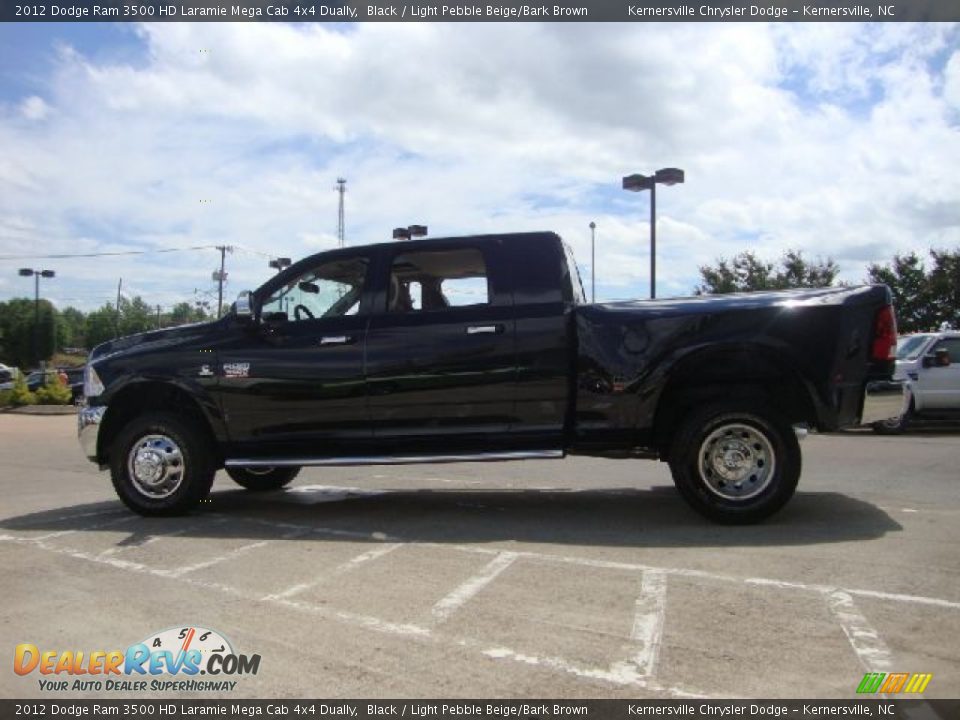Black 2012 Dodge Ram 3500 HD Laramie Mega Cab 4x4 Dually Photo #6