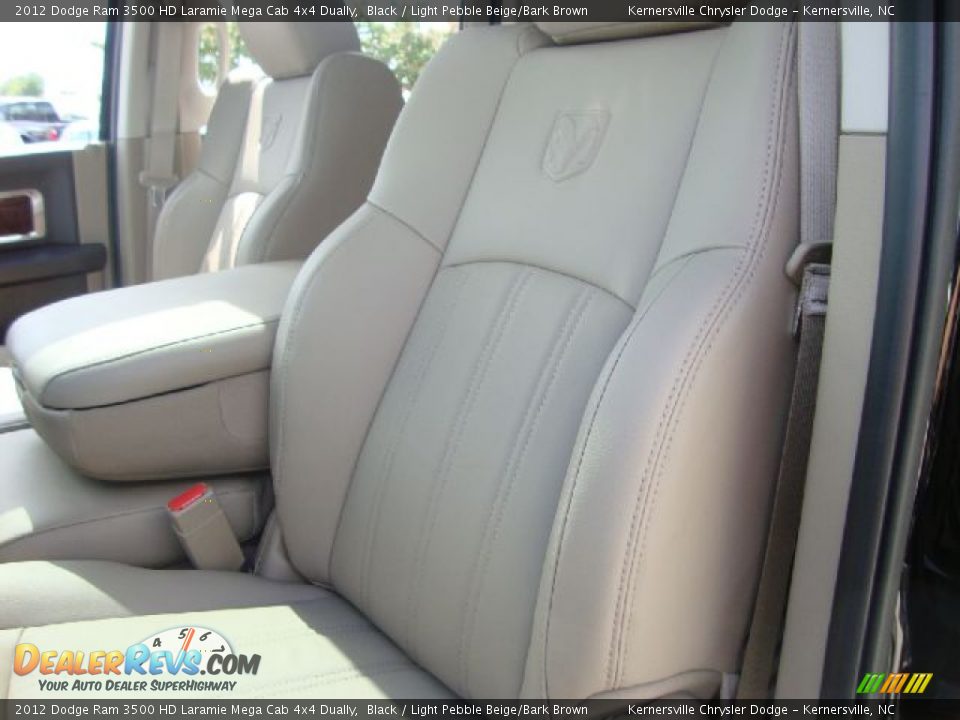 Light Pebble Beige/Bark Brown Interior - 2012 Dodge Ram 3500 HD Laramie Mega Cab 4x4 Dually Photo #9