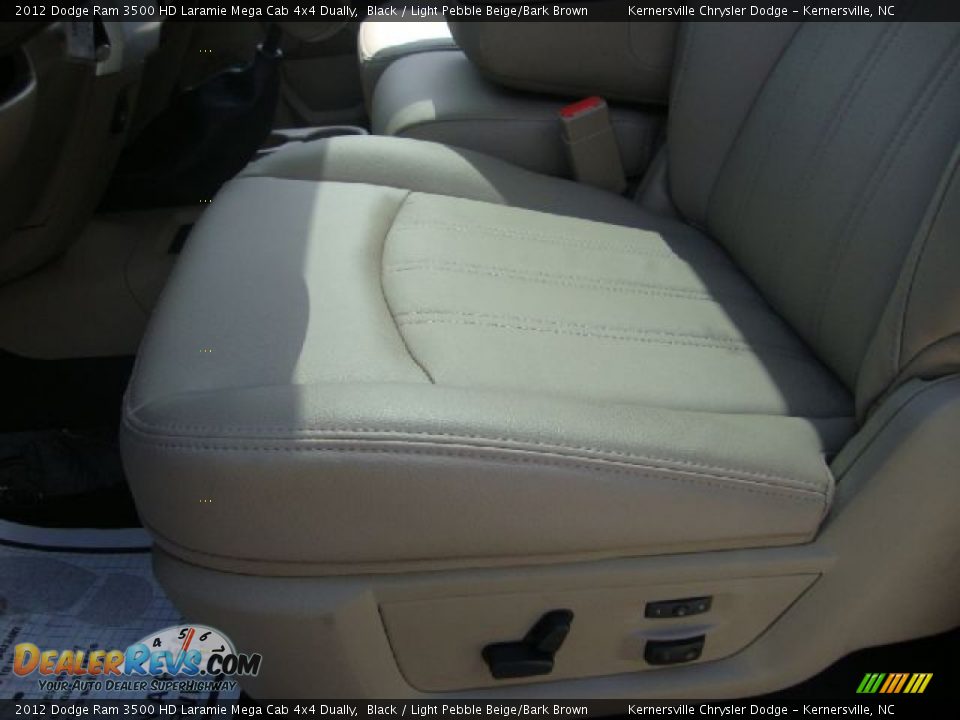 2012 Dodge Ram 3500 HD Laramie Mega Cab 4x4 Dually Black / Light Pebble Beige/Bark Brown Photo #10