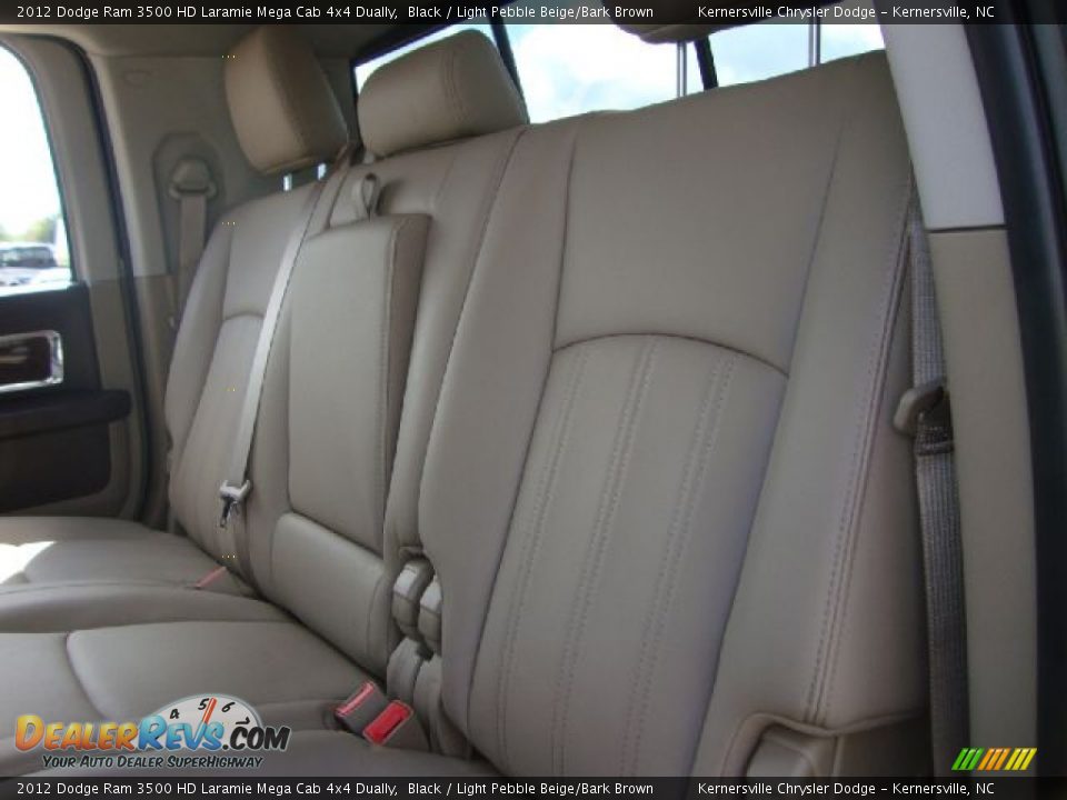 Light Pebble Beige/Bark Brown Interior - 2012 Dodge Ram 3500 HD Laramie Mega Cab 4x4 Dually Photo #11