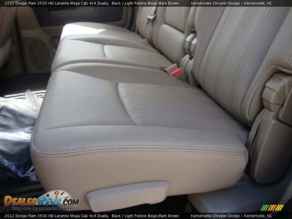 2012 Dodge Ram 3500 HD Laramie Mega Cab 4x4 Dually Black / Light Pebble Beige/Bark Brown Photo #12