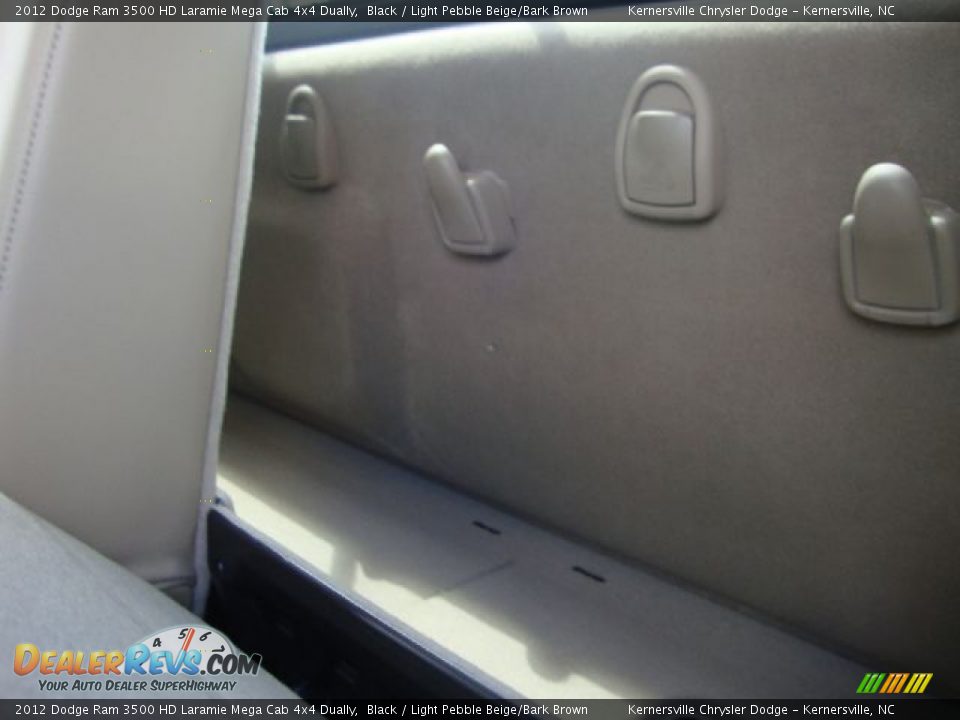 2012 Dodge Ram 3500 HD Laramie Mega Cab 4x4 Dually Black / Light Pebble Beige/Bark Brown Photo #13