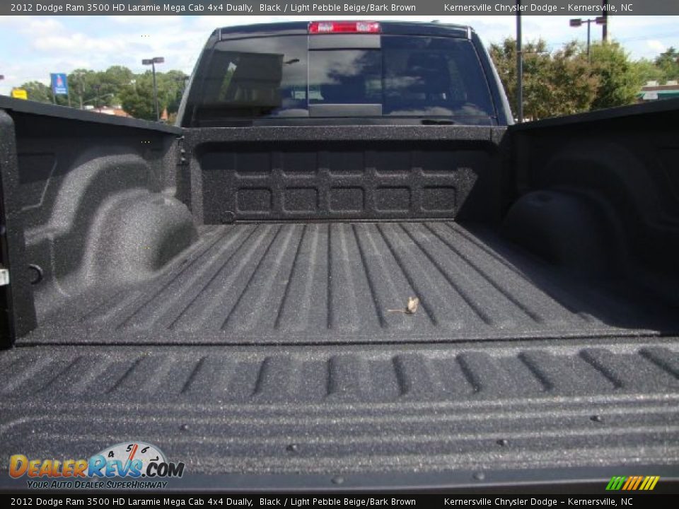 2012 Dodge Ram 3500 HD Laramie Mega Cab 4x4 Dually Black / Light Pebble Beige/Bark Brown Photo #14
