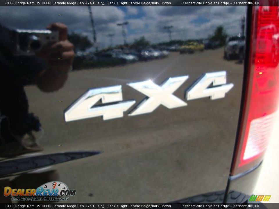 2012 Dodge Ram 3500 HD Laramie Mega Cab 4x4 Dually Black / Light Pebble Beige/Bark Brown Photo #15