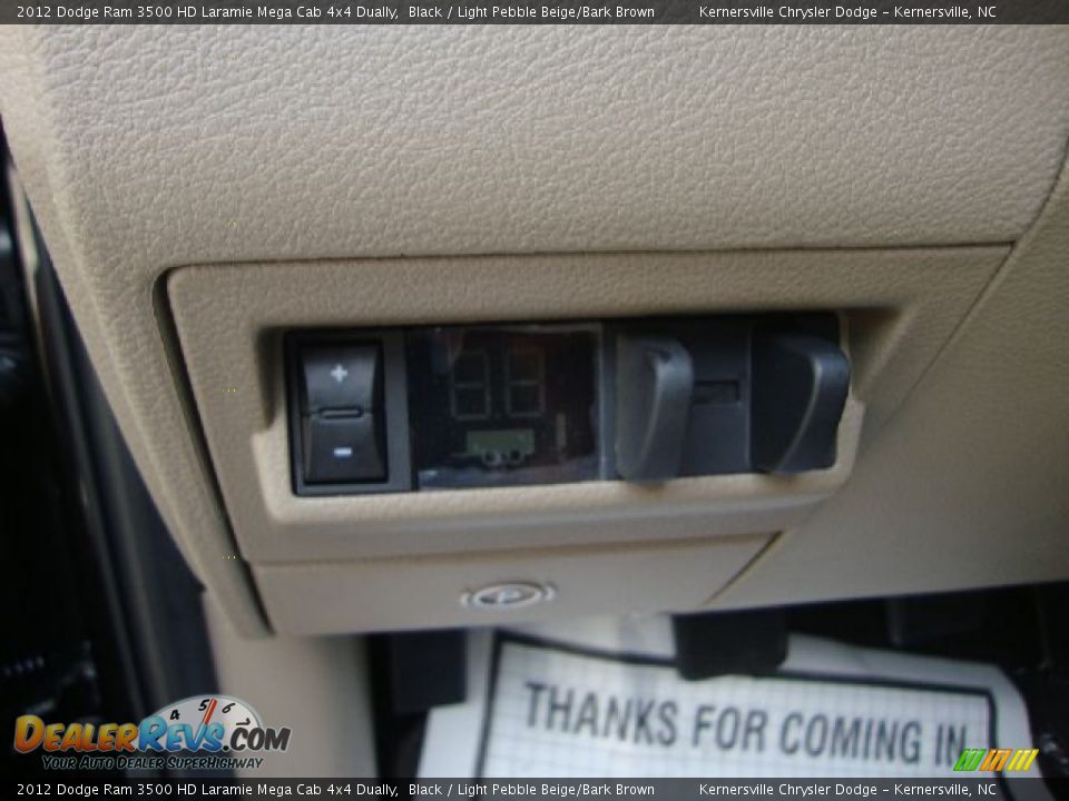 2012 Dodge Ram 3500 HD Laramie Mega Cab 4x4 Dually Black / Light Pebble Beige/Bark Brown Photo #22