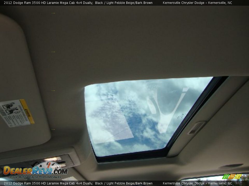 2012 Dodge Ram 3500 HD Laramie Mega Cab 4x4 Dually Black / Light Pebble Beige/Bark Brown Photo #23