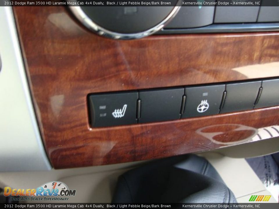 2012 Dodge Ram 3500 HD Laramie Mega Cab 4x4 Dually Black / Light Pebble Beige/Bark Brown Photo #26