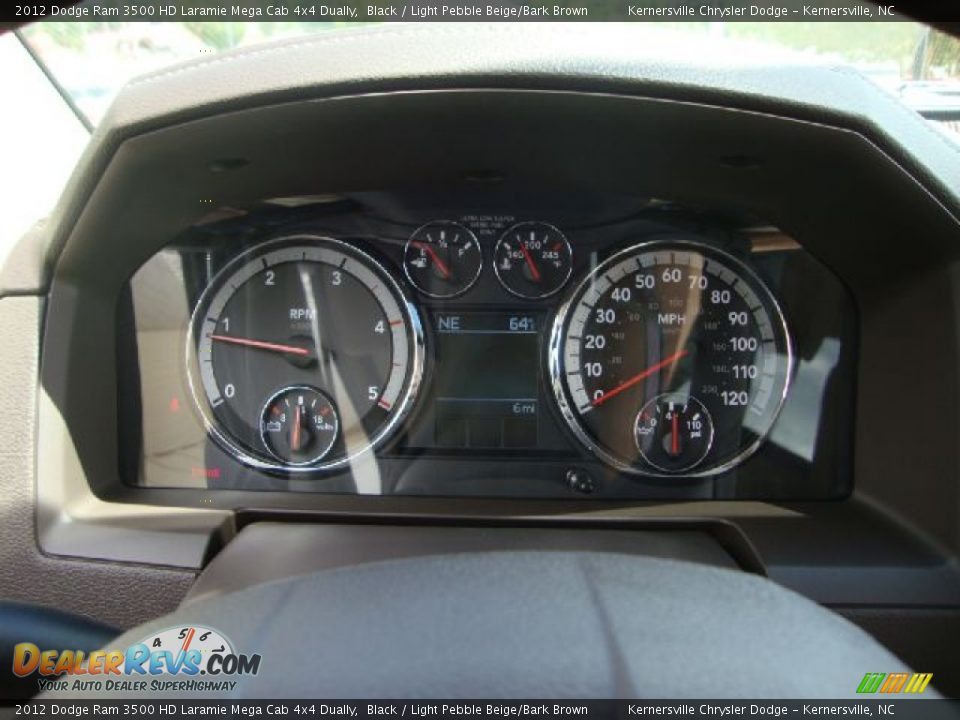 2012 Dodge Ram 3500 HD Laramie Mega Cab 4x4 Dually Gauges Photo #29
